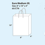 Euro Medium Red Gift Bag