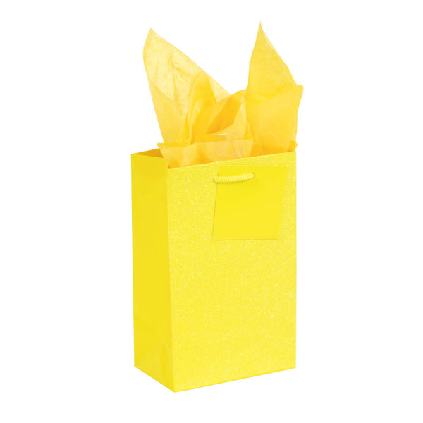 Narrow Medium "Marvelous" Glitter Glossy Bags, 4 Colors