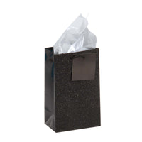 Narrow Medium "Glowing" Glitter Glossy Bags, 4 Colors