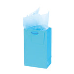 Narrow Medium "Glowing" Glitter Glossy Bags, 4 Colors