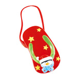 Christmas-4" X 2.25" X 1.8"H Flip Flop Decorated Jewelry Box, 3 Designs