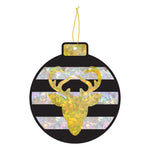 5Pc 5" Hologram Hanging Decoration, 5.1" X 3.9" ,  3 Assortments