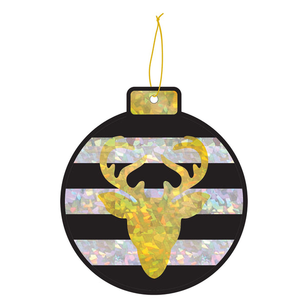5Pc 5" Hologram Hanging Decoration, 5.1" X 3.9" ,  3 Assortments
