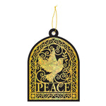 5Pc 5" Hologram Hanging Decoration, 5.1" X 3.9" ,  3 Assortments