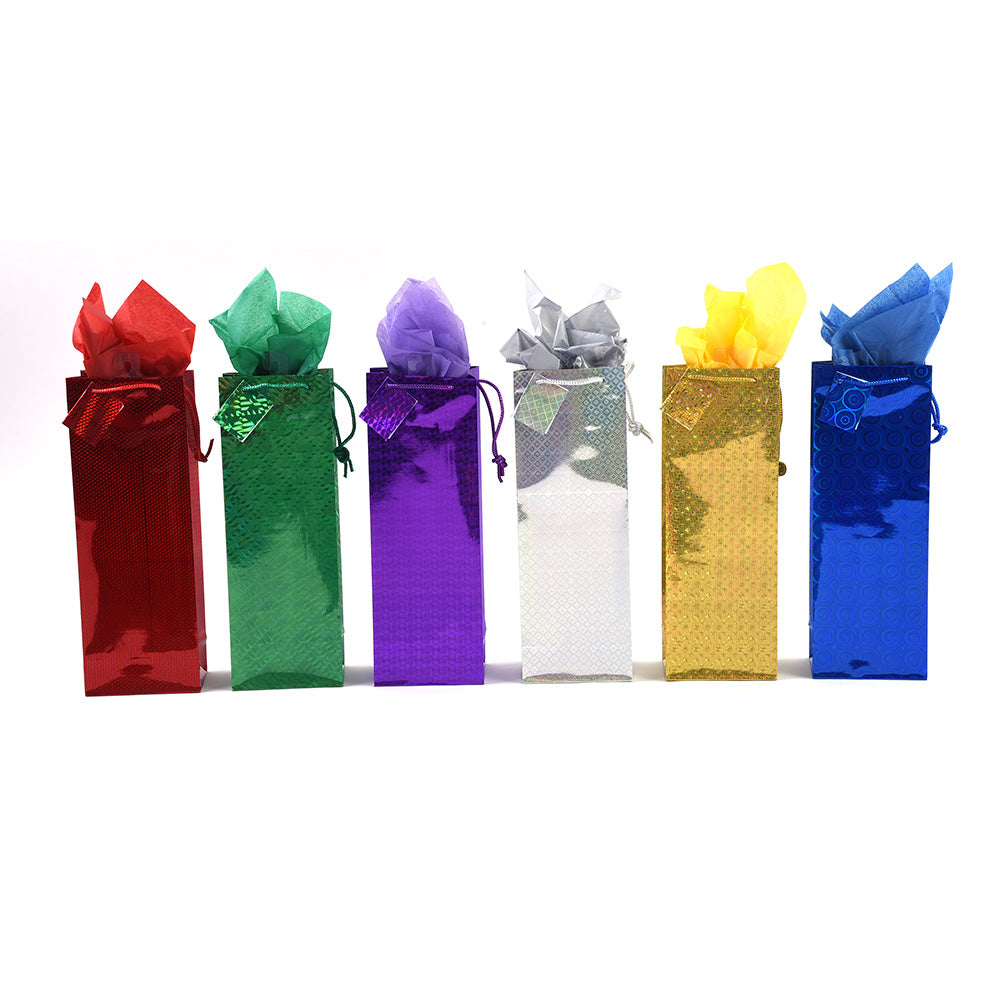 Bottle Gift Bag Hologram Color Shine