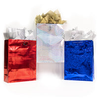 Large Gift Bags, "Hologram Color Shine"