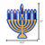 12"X10.5" Hanukkah Hanging Plaques With Glitter, 2 Designs