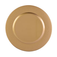 13" Round Charger  Plate, 3 Colors GOLD, SILVER, RED