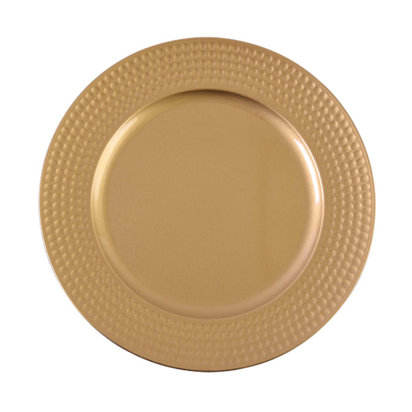 13" Round Charger  Plate, 3 Colors GOLD, SILVER, RED