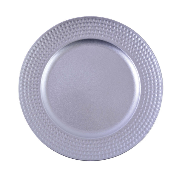 13" Round Charger  Plate, 3 Colors GOLD, SILVER, RED
