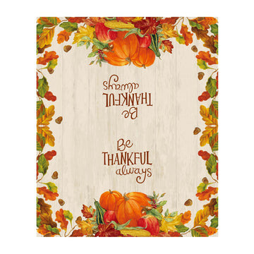40Ct Thanksgiving 'Be Thankful Always' Paper Guest Towels 15.75"H X 13"W