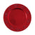 13" Christmas Embossed Assorted Holly Designs With Ribbon Charger Plate, 2 Colors