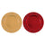 13" Christmas Embossed Assorted Holly Designs With Ribbon Charger Plate, 2 Colors