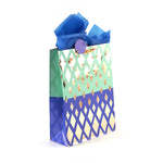 2Pk Extra Large Geometric Surprise Hot Stamp Bag, 4 Designs