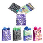 3Pk Large Geometric Surprise Hot Stamp Bag, 4 Designs