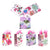 3Pk Large Floral Beauties Hot Stamp Gift Bag, 4 Designs