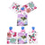 3Pk Large Floral Beauties Hot Stamp Gift Bag, 4 Designs
