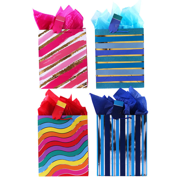 Extra Large Stripes Galore Bag, Hot Stamp, 4 Designs