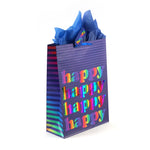 Extra Large Party On Birthday Hot Stamp Bag, 4 Designs