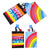 2Pk Extra Large Birthday Candles/Rainbows Hot Stamp Bag, 4 Designs