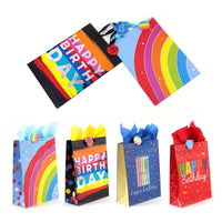 2Pk Extra Large Birthday Candles/Rainbows Hot Stamp Bag, 4 Designs