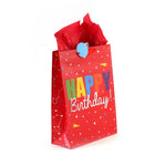 2Pk Extra Large Birthday Candles/Rainbows Hot Stamp Bag, 4 Designs