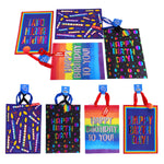 2Pk Extra Large Birthday Rainbow Love Hot Stamp Bag, 4 Designs