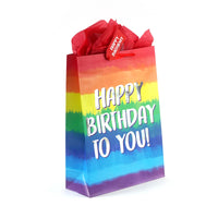 2Pk Extra Large Birthday Rainbow Love Hot Stamp Bag, 4 Designs