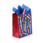 3Pk Large Birthday Rainbow Love Hot Stamp Bag, 4 Designs