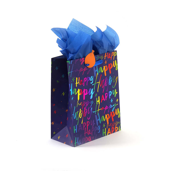 2Pk Extra Large Birthday Bliss Hot Stamp Bag, 4 Designs