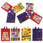 3Pk Large Birthday Bliss Hot Stamp Bag, 4 Designs