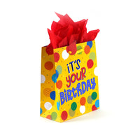 3Pk Large Birthday Bliss Hot Stamp Bag, 4 Designs