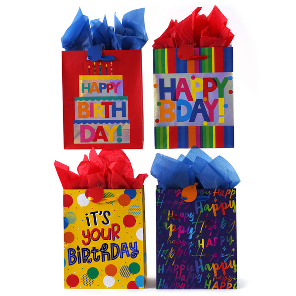 Large Birthday Bliss Hot Stamp Bag, 4 Designs