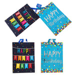 2Pk Extra Large Birthday Cheer Hot Stamp Bag, 4 Designs