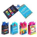 2Pk Extra Large Birthday Cheer Hot Stamp Bag, 4 Designs