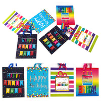 3Pk Large Birthday Cheer Hot Stamp Bag, 4 Designs