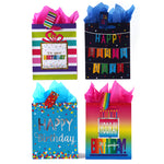 Large Birthday Cheer Hot Stamp Bag, 4 Designs