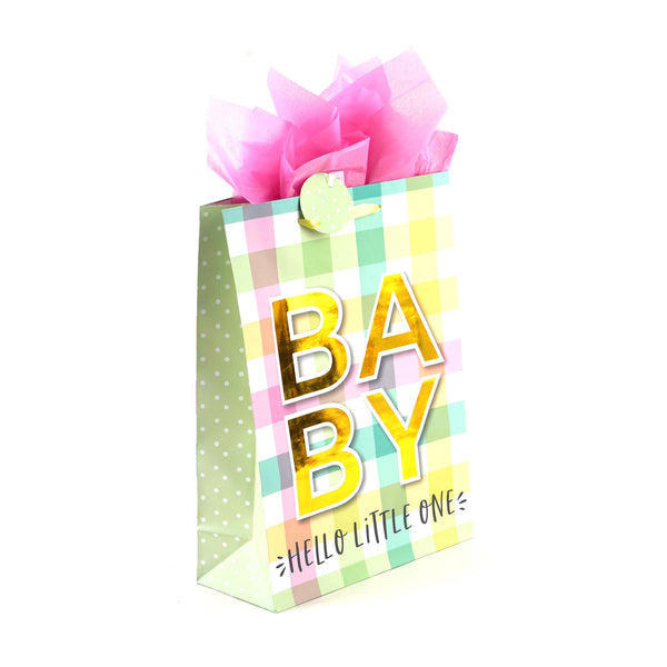 2Pk Extra Large Cherish Baby Hot Stamp Bag, 4 Designs