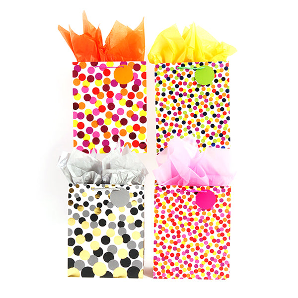 Large Confetti Party Hot Stamp Bag, 4 Designs