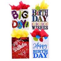 Extra Large Big Birthday Wishes Hot Stamp Bag, 4 Designs