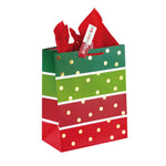 Large Christmas Dot/Stripe Party Hot Stamp Bag, 4 Designs