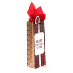 Bottle Plaid Christmas Trees Hot Stamp Bag, 4 Designs