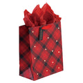 Extra Large Plaid Christmas Trees Hot Stamp Bag, 4 Designs