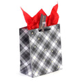 Medium Plaid Christmas Trees Hot Stamp Bag, 4 Designs