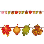 Thanksgiving-5' Harvest Leaf Banner With Hot Stamping, 2 Assortments