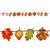 Thanksgiving-5' Harvest Leaf Banner With Hot Stamping, 2 Assortments