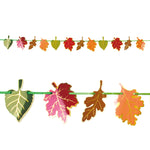 Thanksgiving-5' Harvest Leaf Banner With Hot Stamping, 2 Assortments