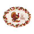 Thanksgiving-18" Harvest Blessings Oval Serving Platter, 2 Assortments
