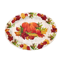 Thanksgiving-18" Harvest Blessings Oval Serving Platter, 2 Assortments