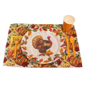 Thanksgiving-11" Harvest Blessings Round Plate, 2 Designs